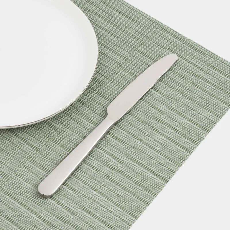Салфетка под приборы, 30х45 см, ПВХ/полиэстер, прямоугольная, ментоловая, Solid, image-4