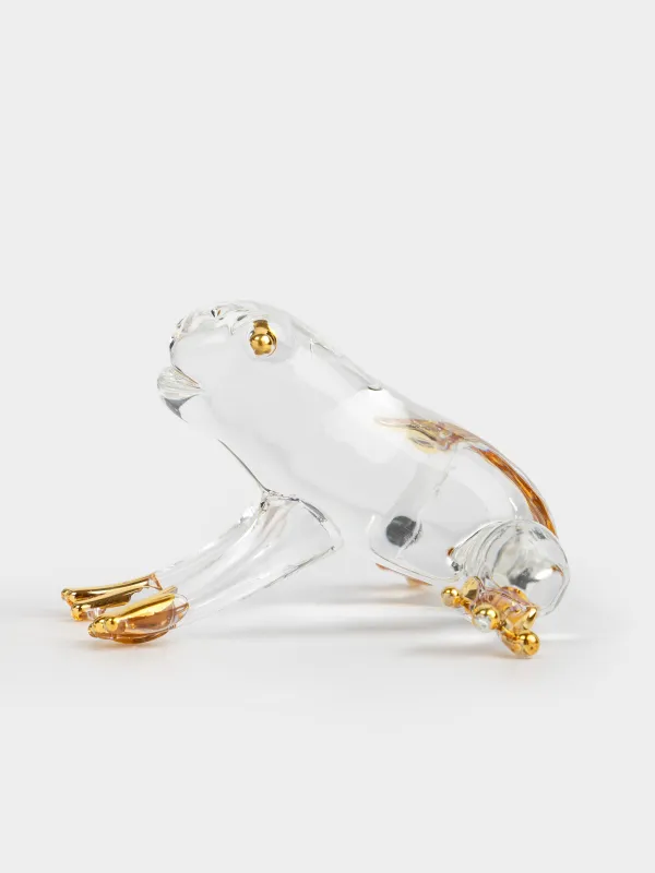 Статуэтка, 7x4 см, стекло, золотистая, Лягушка, Vitreous, image-3