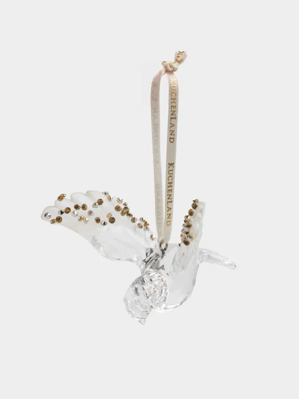 Игрушка елочная, 9 см, акрил, Птица, Figure crystal, image-1