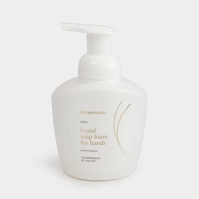 Мыло-пенка для рук, 400 мл, с дозатором, Клубника в йогурте, Step