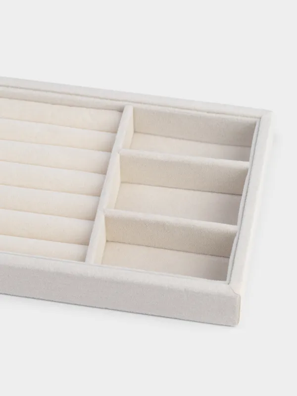 Органайзер для хранения украшений, 21х12 см, МДФ/вельвет, бежевый, Ethics, image-3