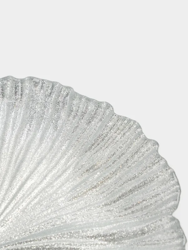 Тарелка закусочная, 21 см, стекло Р, серебристая, Verge, image-3