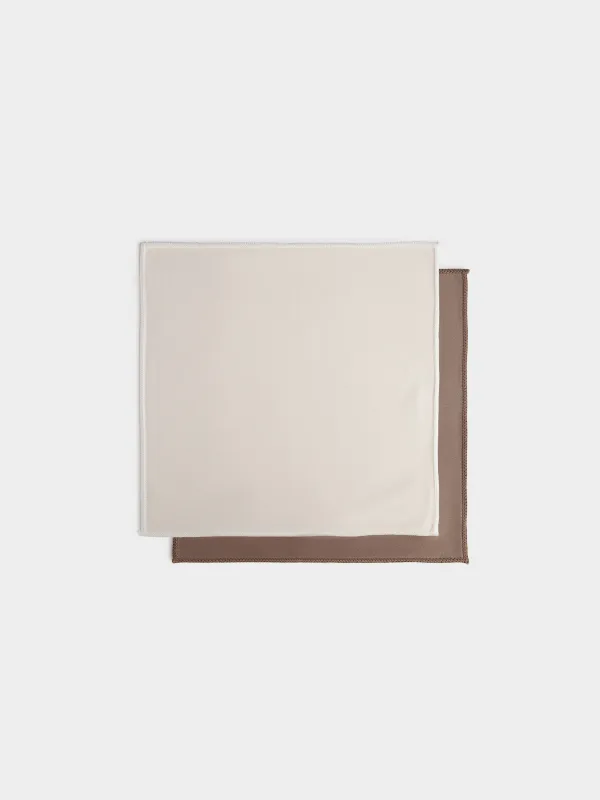 Тряпка для стекла/пластика/зеркал, 32х32 см, 2 шт, Beige clean, image-0