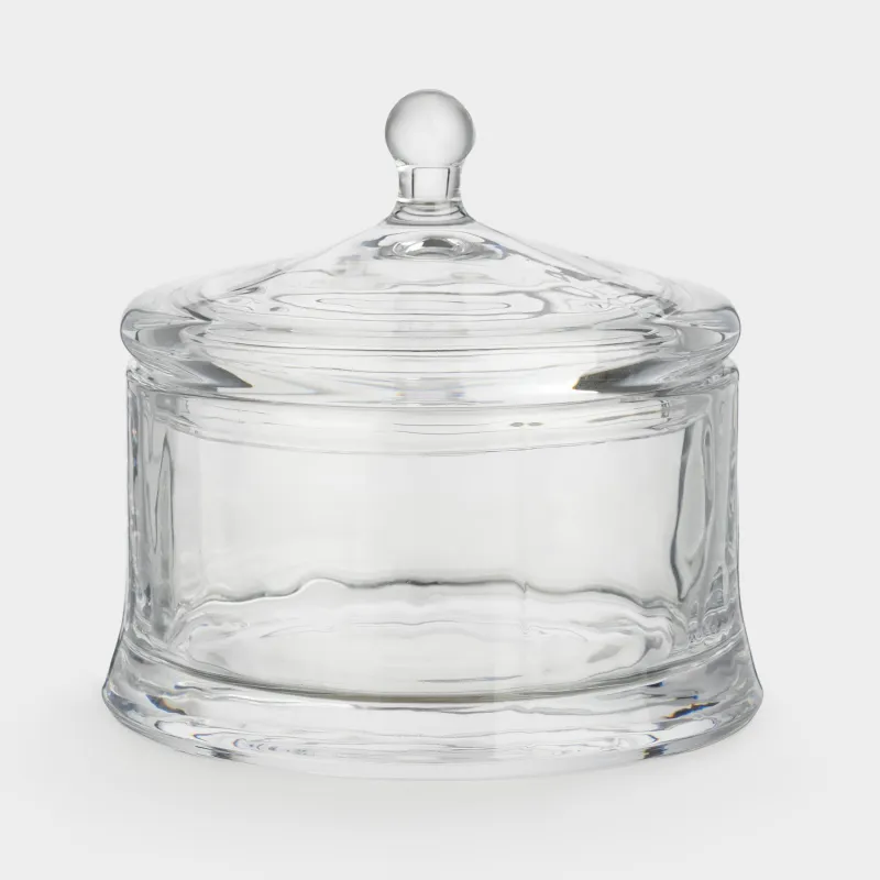 Конфетница, 11x10 см, 270 мл, с крышкой, стекло, Clear