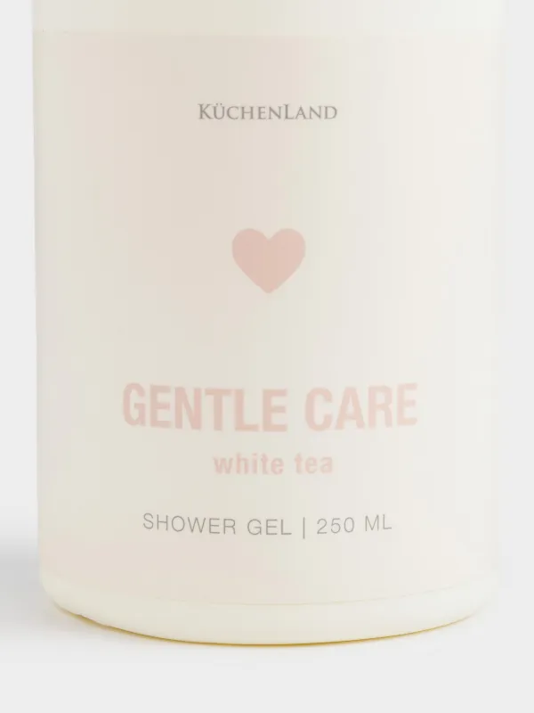 Гель для душа, 250 мл, увлажняющий, Белый чай, Gentle care, image-3