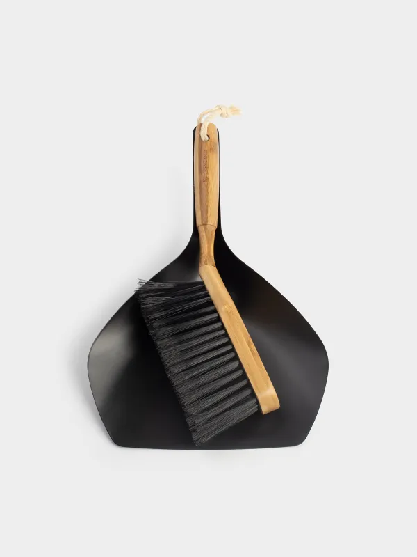 Щетка для мусора с совком, 33 см, Black clean, image-0