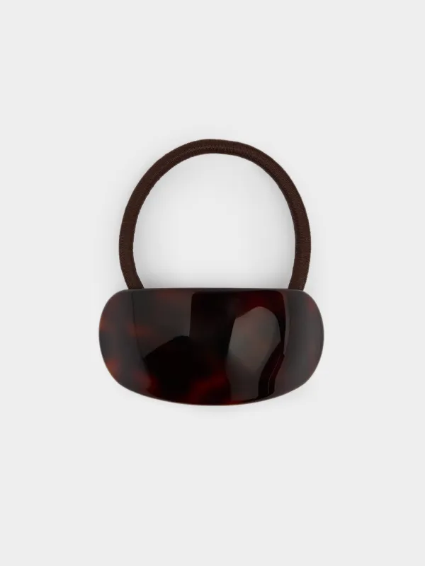 Резинка для волос, 6 см, акрил, коричневая, Glam, image-0