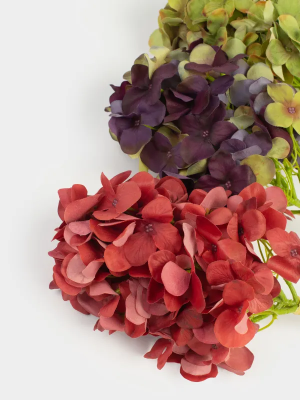 Ветка декоративная, 56 см, Бордовая гортензия, Flower garden, image-3