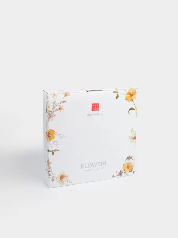 Тарелка закусочная, 23 см, 2 шт, Желтые цветы, Floweri, image-7