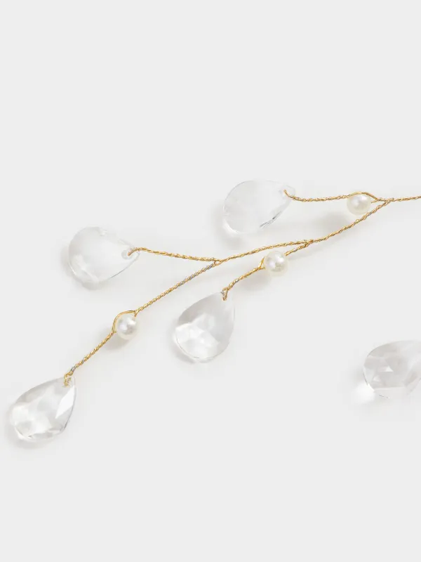 Ветка-гирлянда декоративная, 2 м, акрил/металл, Crystal decor, image-3