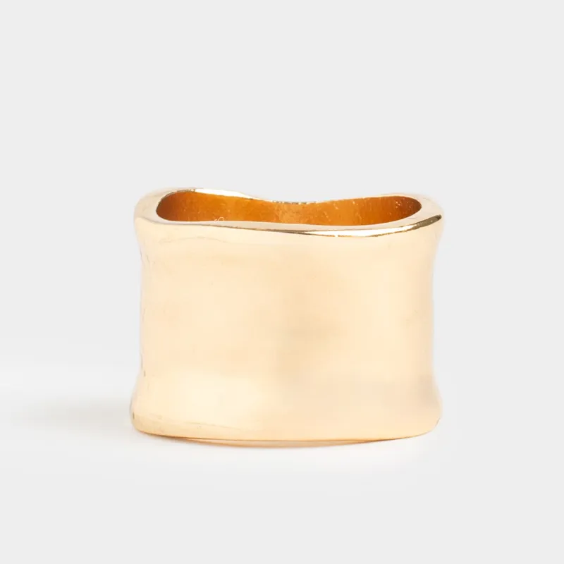 Кольцо, 2 см, единый размер, металл, золотистое, Jewelry