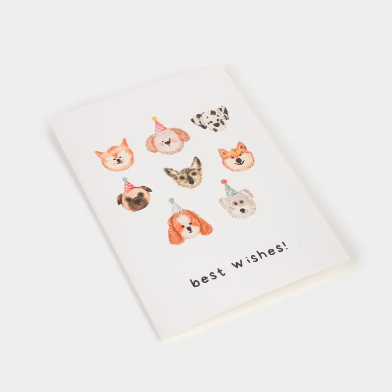 Открытка подарочная, 12х17 см, бумага, серая, Собаки, Birthday, image-1