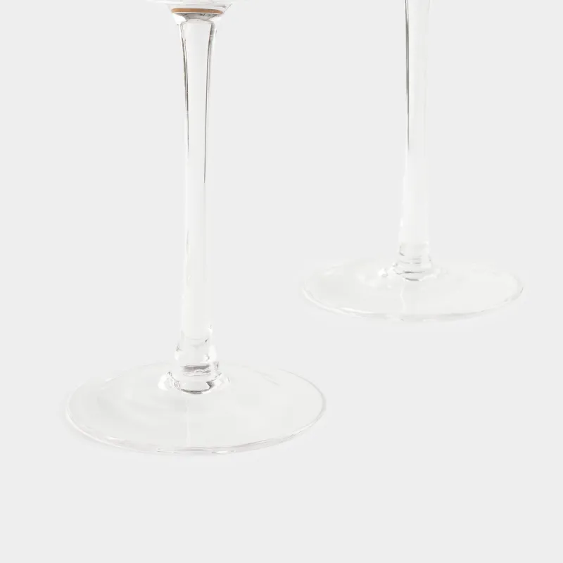 Бокал-креманка для шампанского, 350 мл, 2 шт, стекло, с золотистым кантом, Ripply gold, image-3