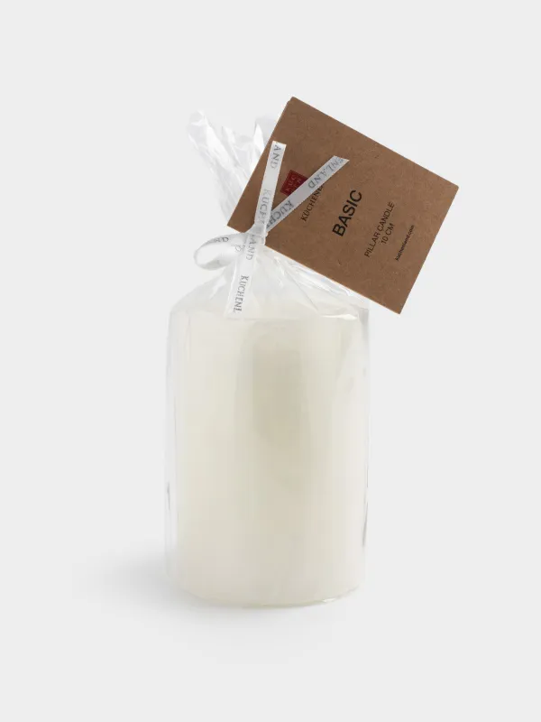 Свеча, 10 см, цилиндрическая, молочная, Basic, image-2