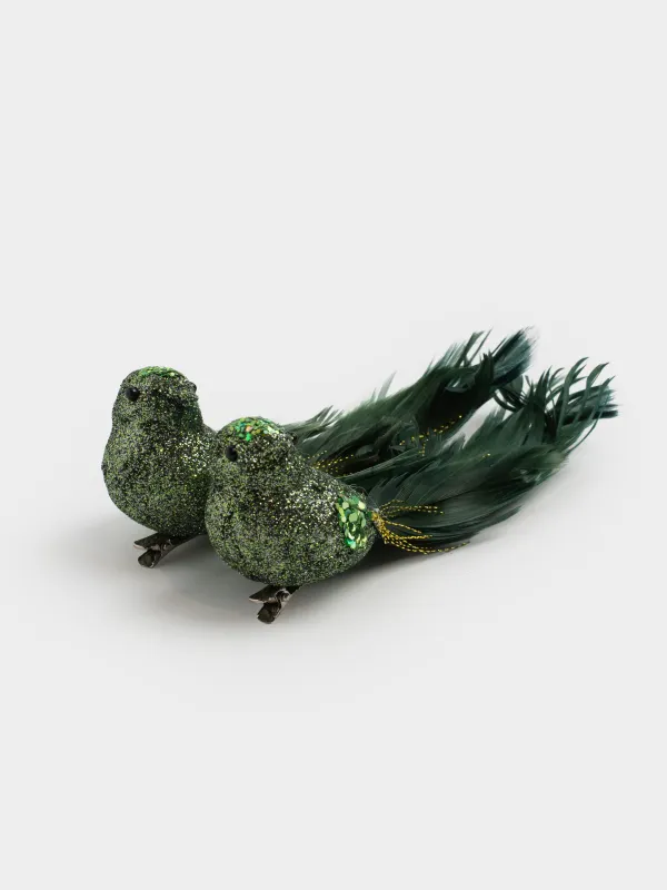 Украшение декоративное, 15 см, 2 шт, на клипсе, Птица, Birds NY, image-0