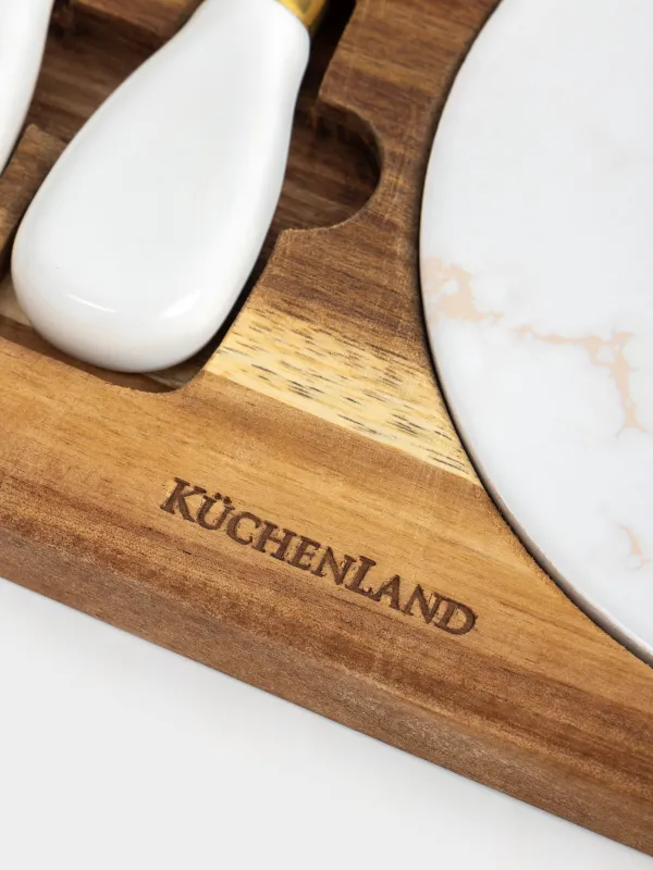 Набор для сыра, 5 пр, Cheese gold, image-4