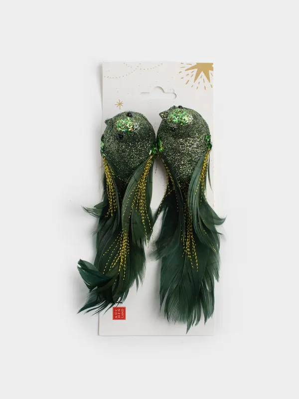 Украшение декоративное, 15 см, 2 шт, на клипсе, Птица, Birds NY, image-5