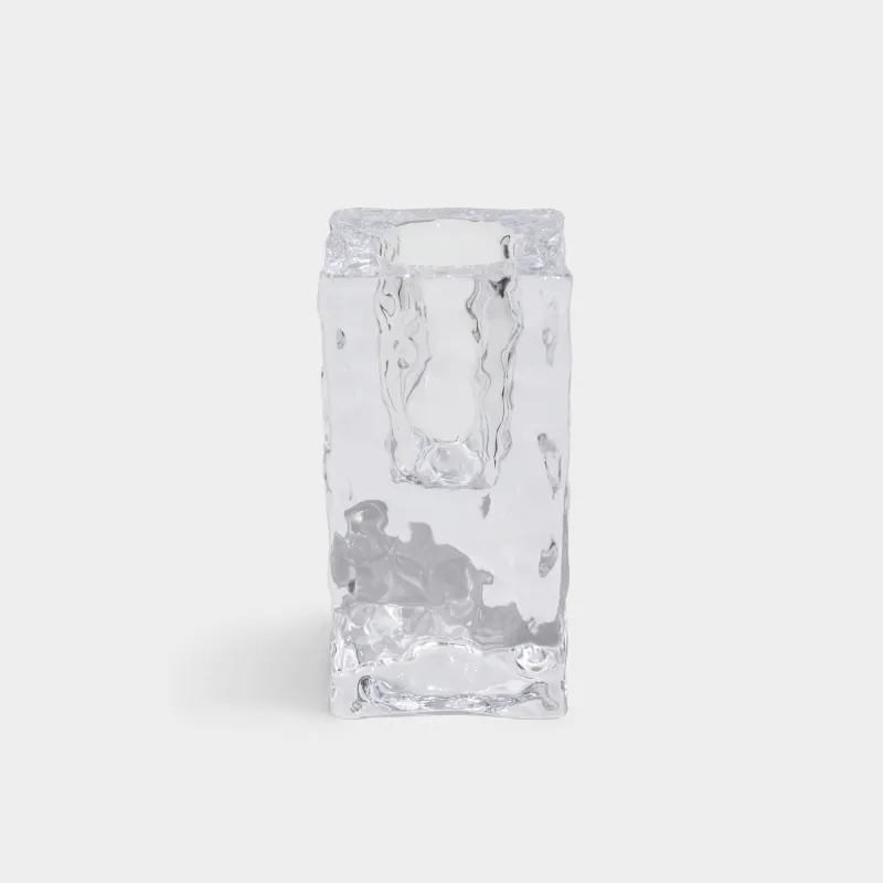 Подсвечник, 8 см, для тонкой свечи, стекло, Concave