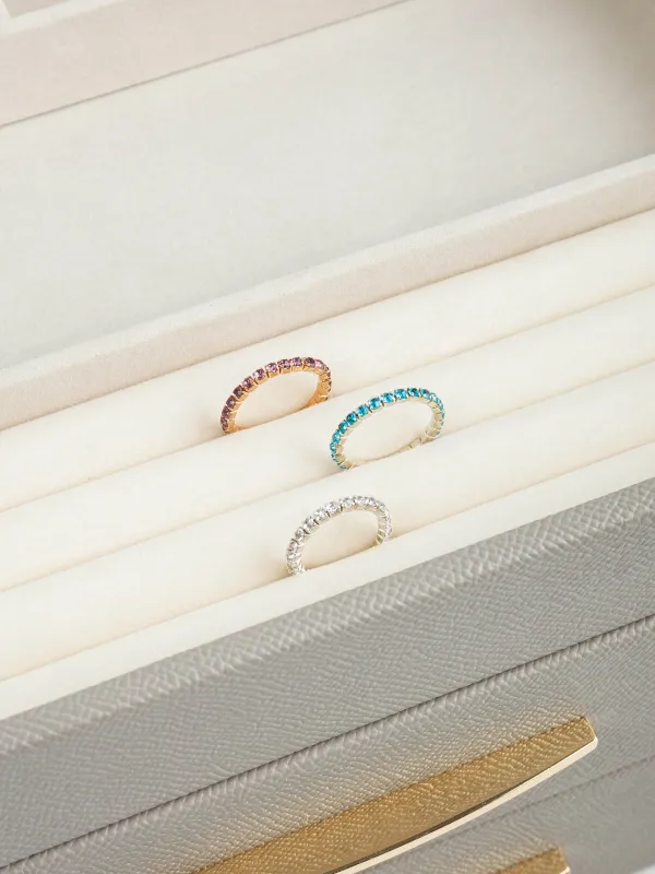 Шкатулка для украшений, 27х22 см, искусственная кожа/МДФ, серая, Premiere, image-6