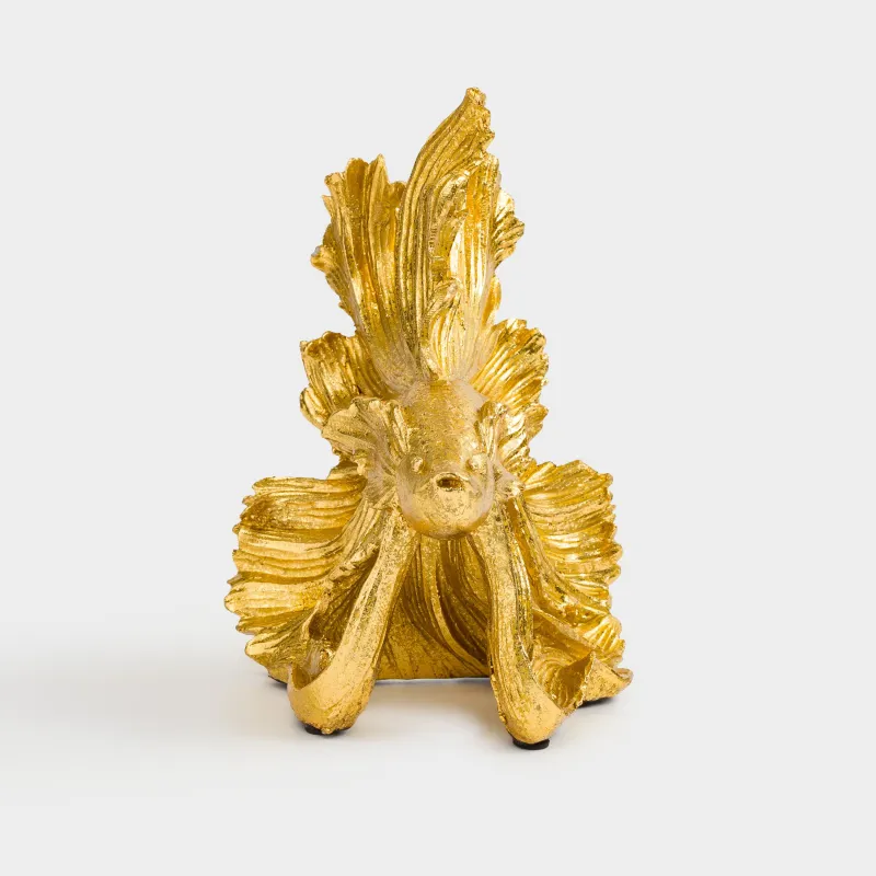 Статуэтка, 20 см, полирезин, золотистая, Рыбка, Goldfish, image-3