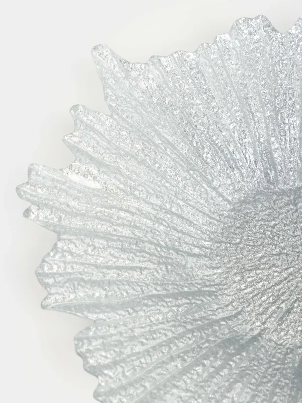 Ваза для фруктов, 42х7 см, стекло Р, серебристая, Verge, image-3