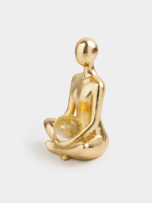 Статуэтка с подсветкой, 20 см, Девушка с шаром, Face, image-2