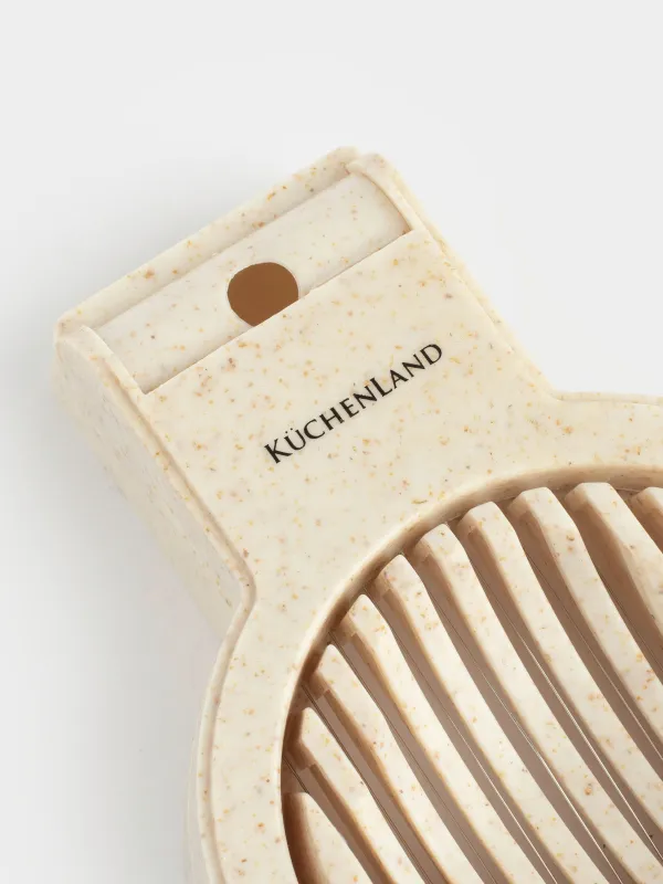 Яйцерезка, 12 см, сталь/пластик, бежевая, в крапинку, Soft speckled, image-1