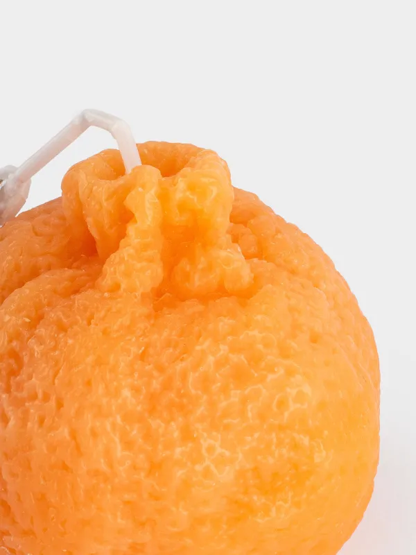 Свеча, 6х6 см, оранжевая, Мандарин, Fruit shape, image-1