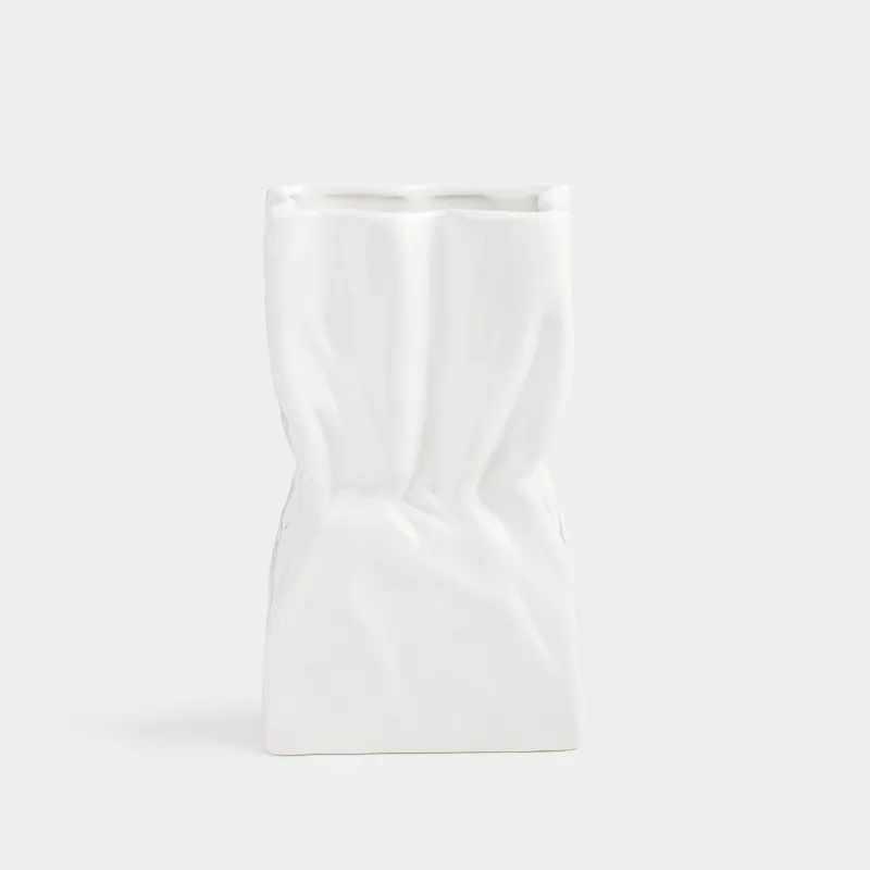 Ваза для цветов, 24 см, керамика, Crumple