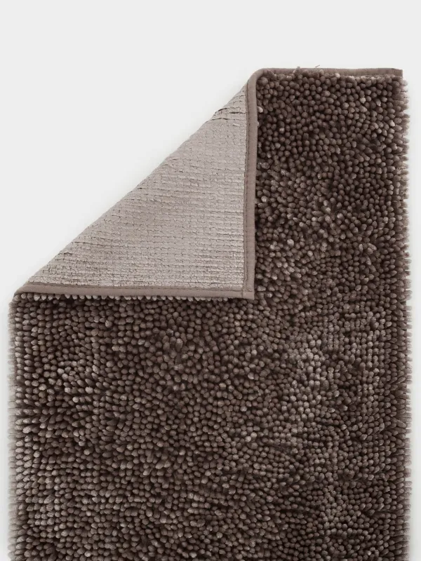 Коврик для ванной комнаты, 50x80/50x50 см, 2 шт, противоскользящий, полиэстер, коричневый, Fluffy, image-5