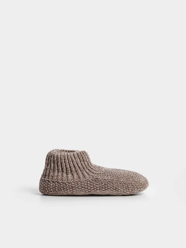 Носки утепленные вязаные, Knitted chenill, image-0
