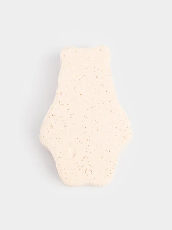 Бомбочка для ванны, 100 гр, бело-желтая, Зимние ягоды, Мишка в свитере, Bear, image-3