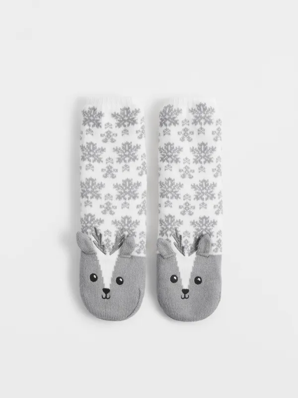 Носки домашние, Олень, Hot winter, image-0