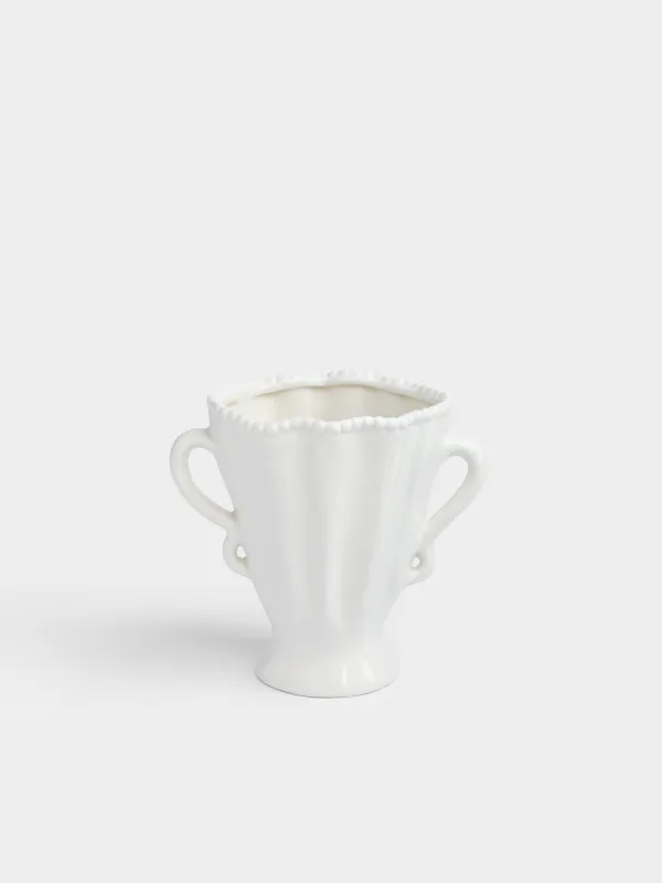 Ваза для цветов, 16 см, с ручками, Точки, Crumple grace, image-1
