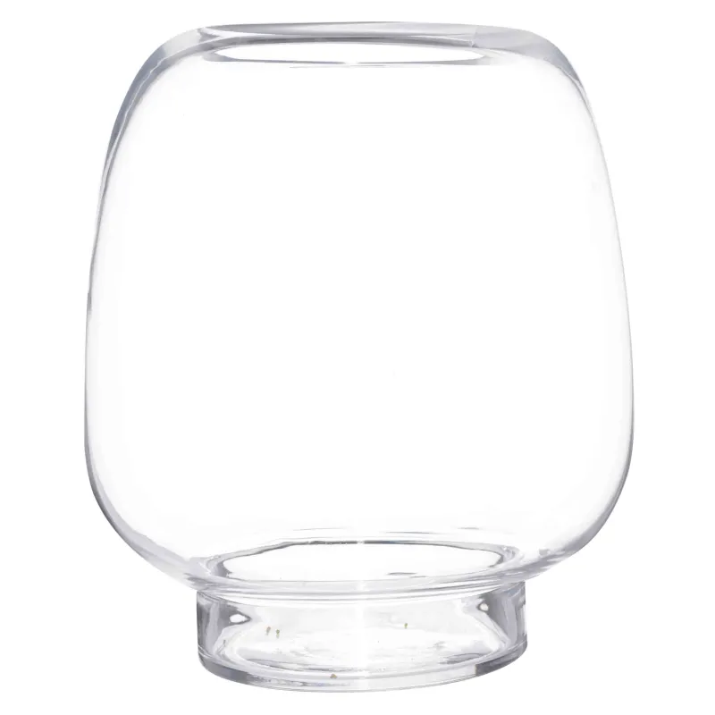 Ваза для цветов, 23 см, стекло, Clear, image-1