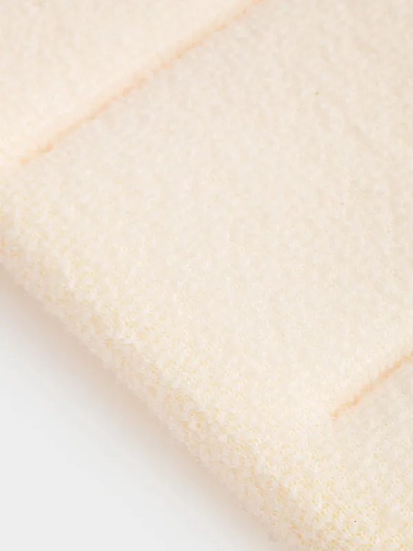 Набор для душа, 2 пр, мочалка-лента/мочалка-губка, нейлон/хлопок, бежевый, Unique spa, image-7