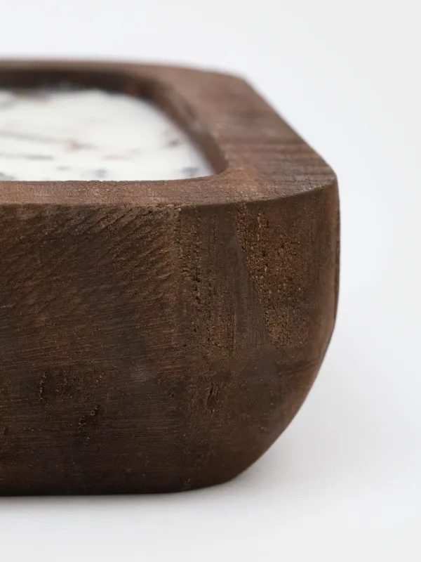 Свеча ароматическая, 15 см, Lavender, Wood candle, image-4