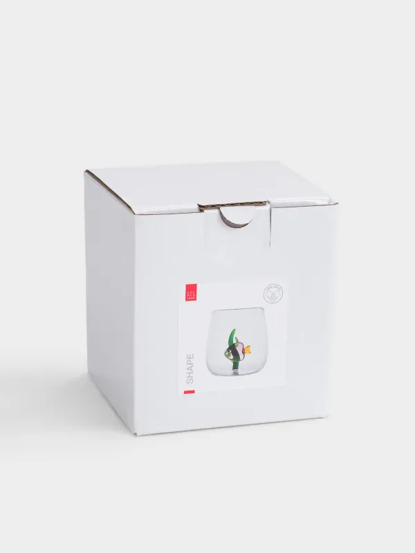 Стакан, 9 см, 400 мл, стекло, Рыбка, Shape, image-3