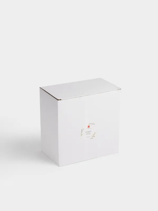 Блюдо на ножке, 20х13 см, керамика D, молочно-золотистое, Кролик, Rabbit gold, image-4