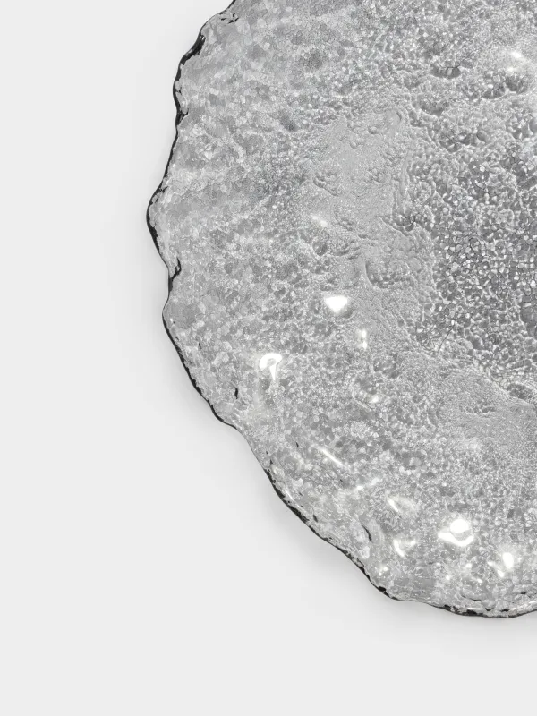 Блюдо, 26х3 см, стекло, серое, Nautilus color, image-2