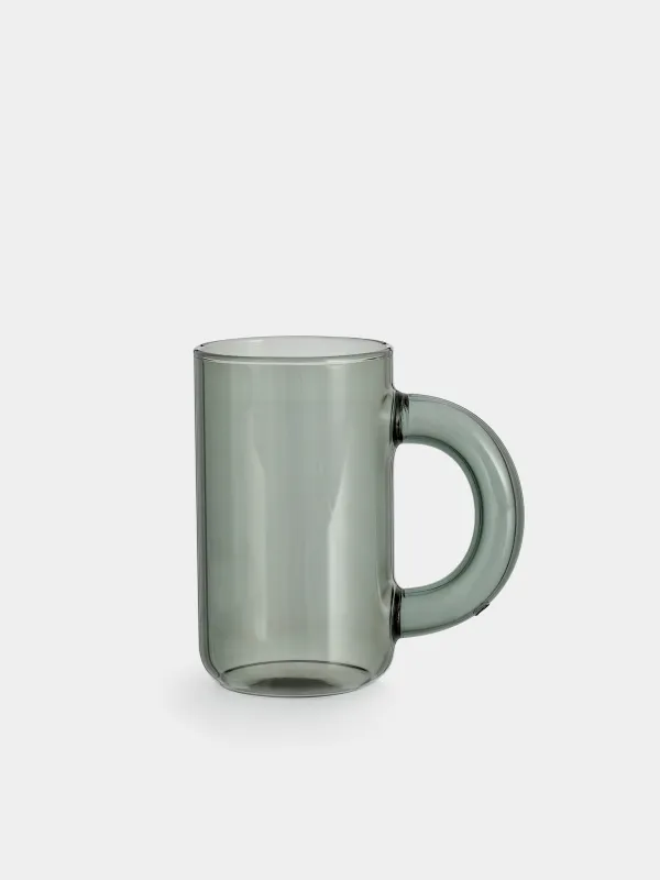 Кружка, 360 мл, стекло Б, Clear grey, image-0