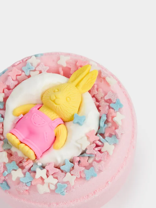 Бомбочка для ванны, 130 гр, с игрушкой, розовая, Клубника, Кролик, Rabbit, image-4