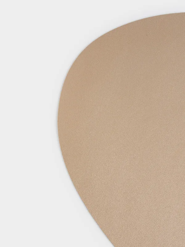 Салфетка под приборы, 37x45 см, ПВХ, фигурная, золотисто-бежевая, Rock, image-3