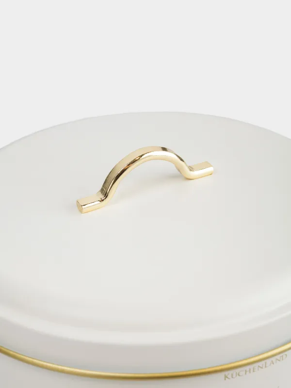 Емкость для хранения, 22х14 см, 3 л, металл, молочно-золотистая, Autograph, image-4