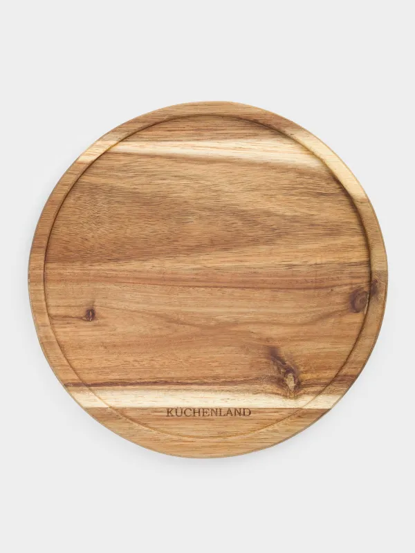 Блюдо с крышкой, 23х15 см, дерево/стекло, круглое, Noble tree, image-3