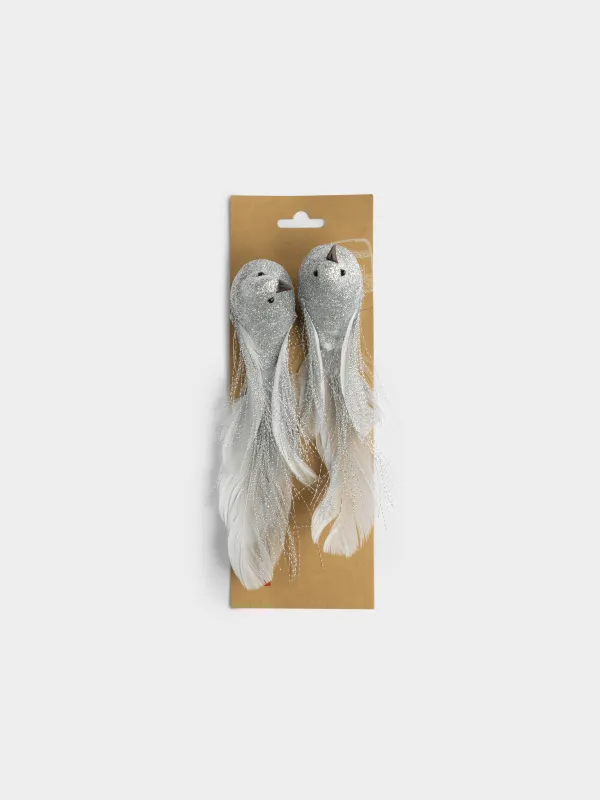 Украшение декоративное, 20 см, 2 шт, на клипсе, Птица, Birds NY, image-3
