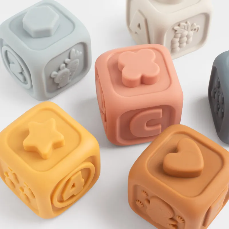 Игрушка-сортер, 6х6 см, 6 пр, развивающая, ПВХ, цветная, Кубики, Kiddy, image-3