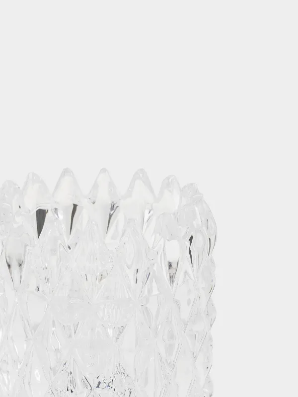 Подсвечник, 6x8 см, двусторонний, для чайной или тонкой свечи, стекло Р, Rhomb, image-1