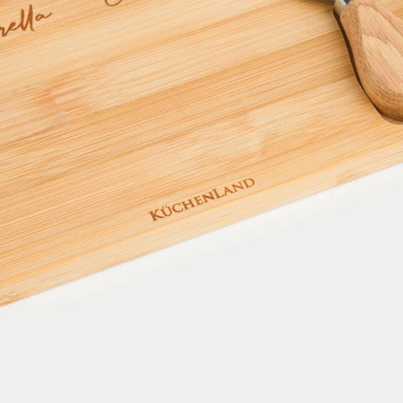 Набор для сыра, 7 пр, доска-блюдо/пиала, керамика/бамбук, Cheese, image-2