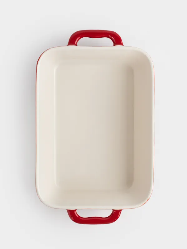 Форма для запекания, 27х20 см, керамика, прямоугольная, бордовая, Градиент, Cakes gradient, image-7